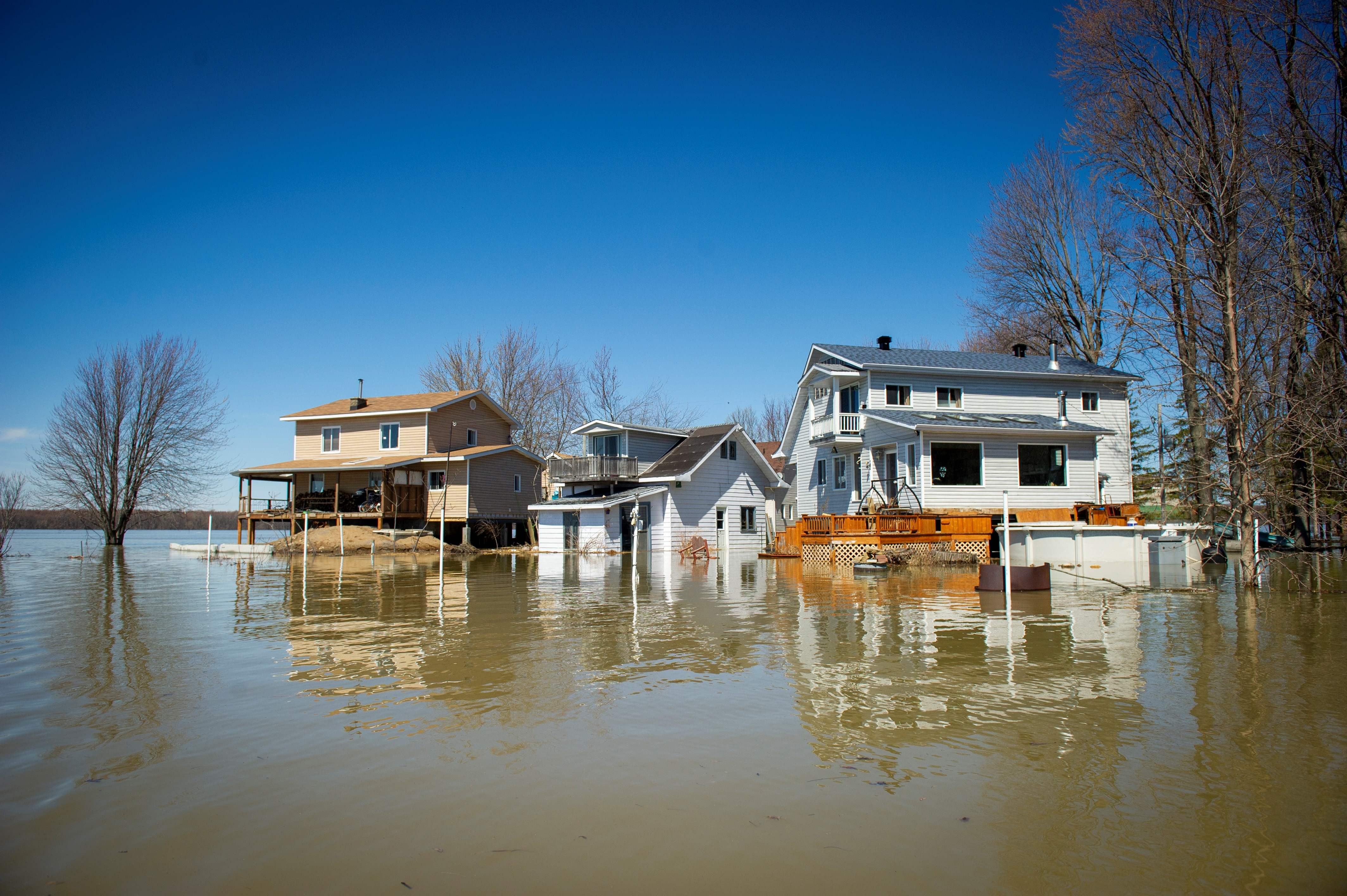 Banjir di kawasan Rigaud, Montreal, Kanada.