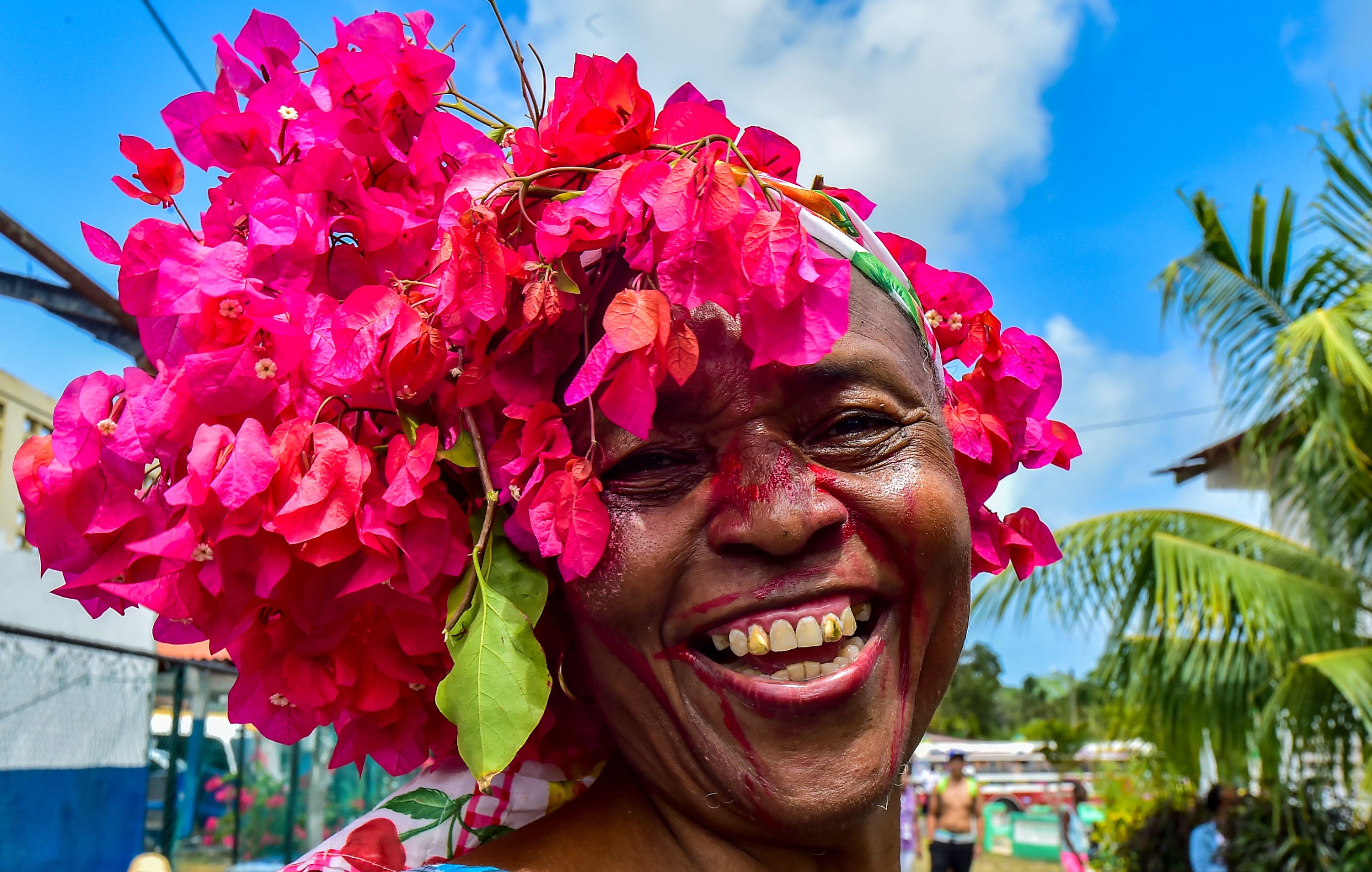 Warga Panama tengah merayakan festival Congos and Devils, Maret silam.