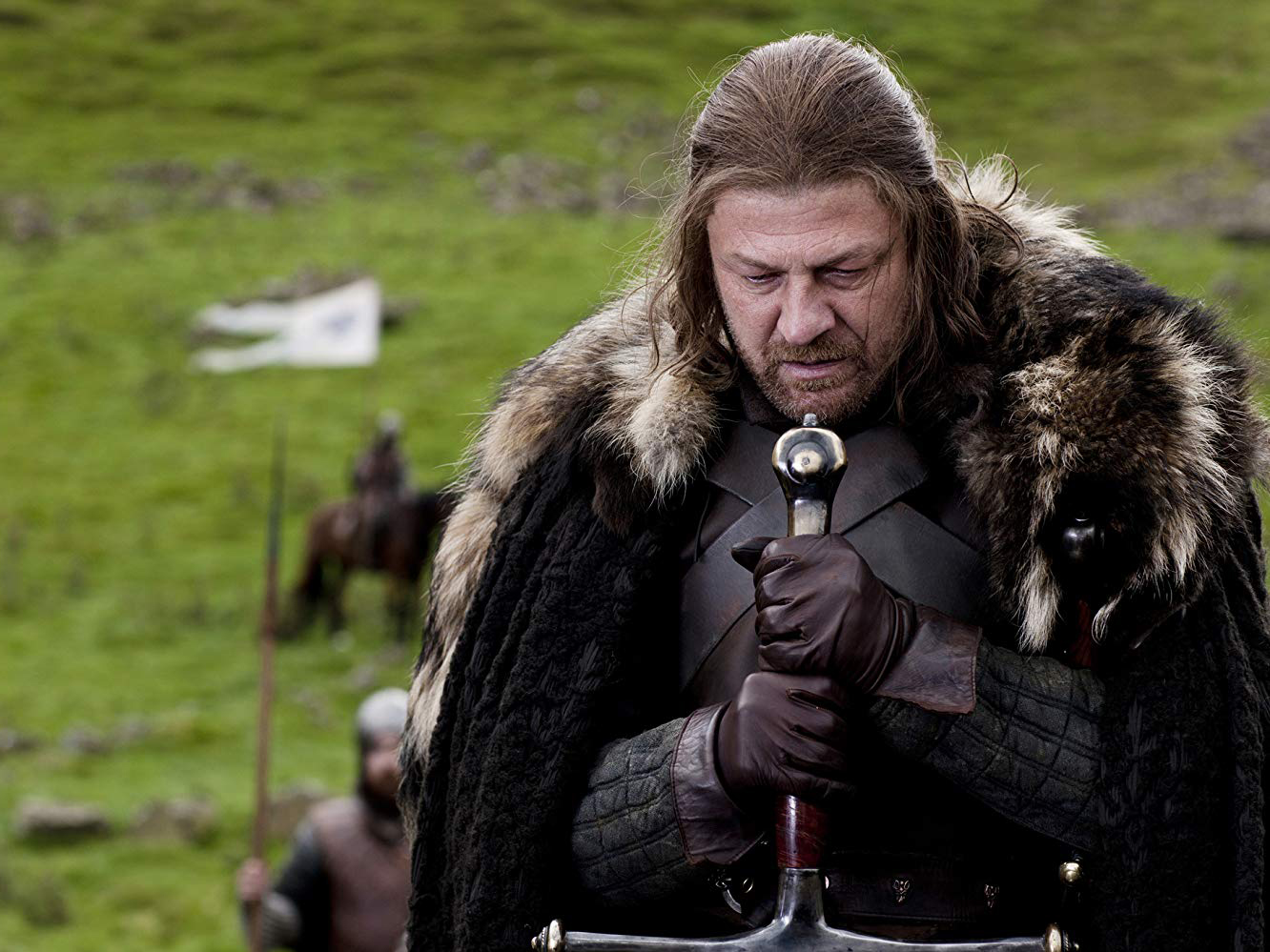 Aktor Sean Bean sebagai Ed Stark, salah satu tokoh Game of Thrones. 