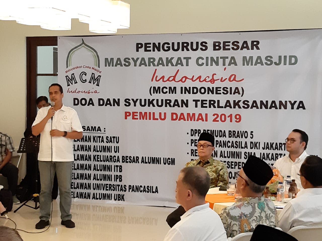 PB MCM menggelar doa dan tasyakuran atas terselenggaranya Pemilu 2019 yang aman dan damai di Jakarta, Minggu (28/4).