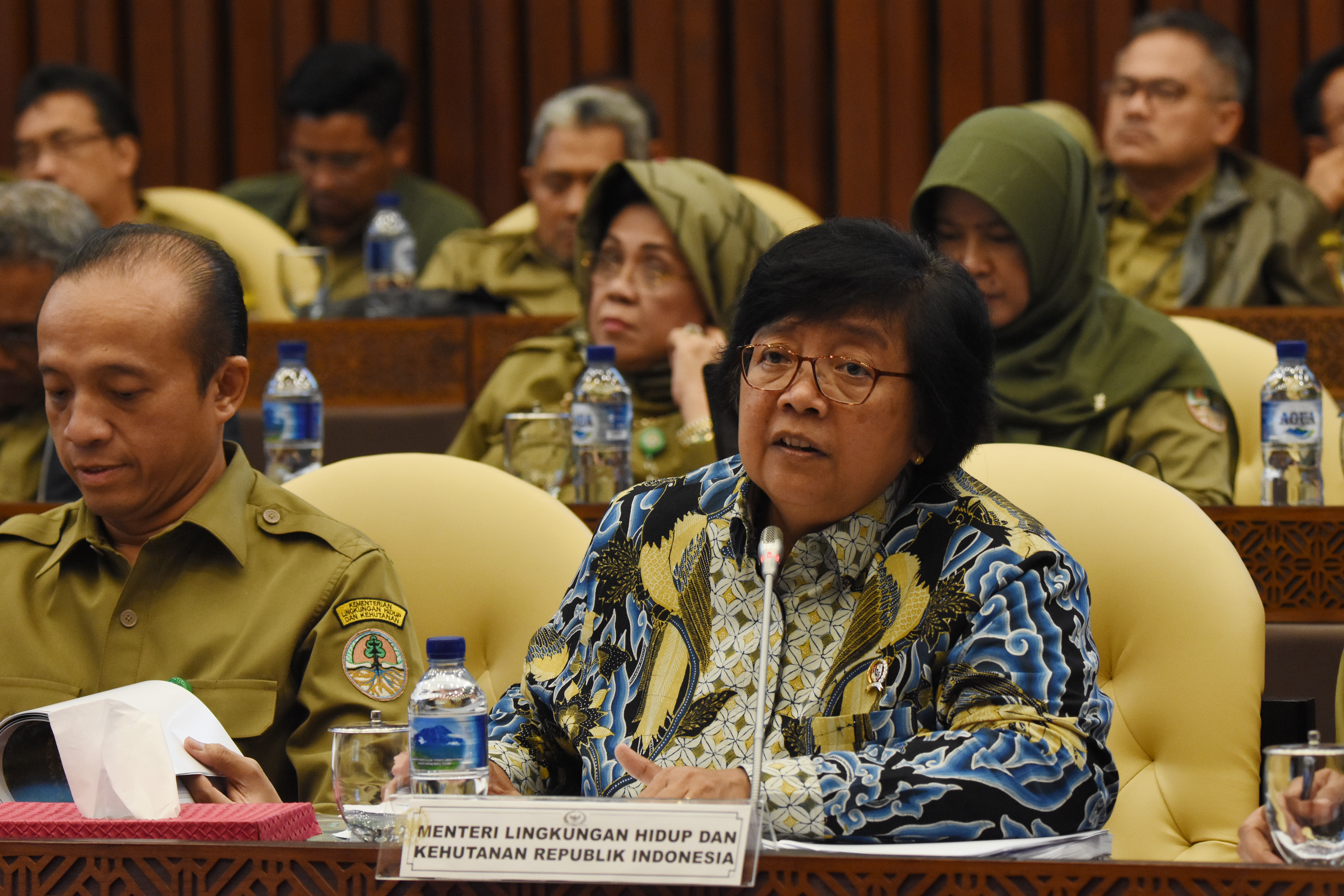 Menteri Lingkungan Hidup dan Kehutanan Siti Nurbaya