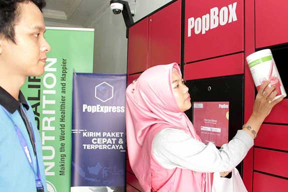 Herbalife Nutrition Indonesia menjalin kerja sama dengan layanan loker pintar 'PopBox' 