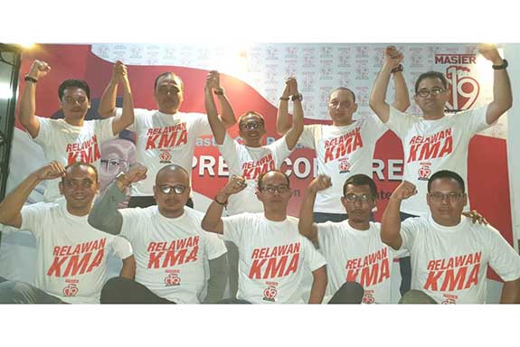  Relawan KH Ma'ruf Amin yang menamakan diri Master C19 Portal KMA 