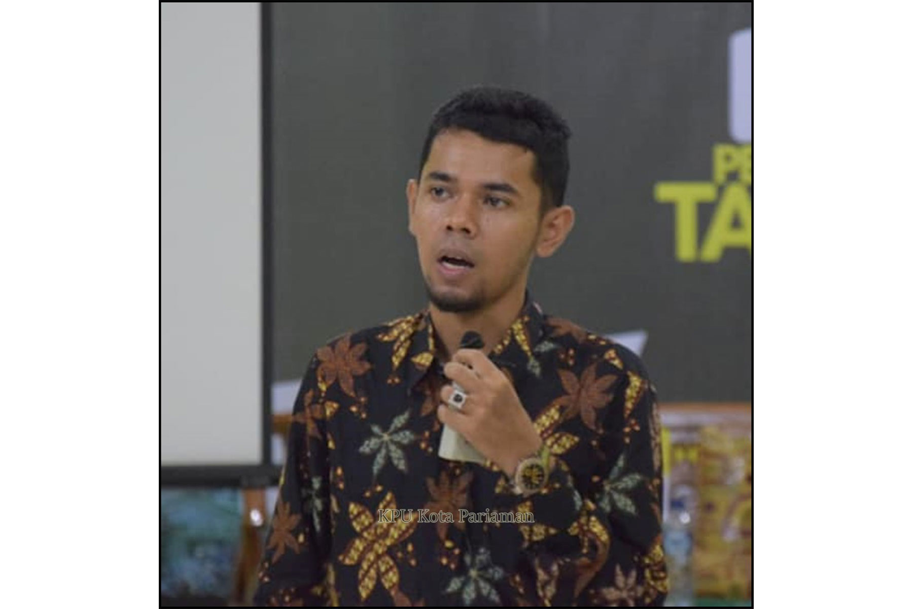 Mantan Ketua KPU Pariaman Abrar Azis