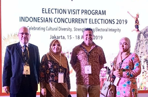 “Election Visit Program, Indonesian Concurrent Elections” di Hotel Ritz Carlton, Mega Kuningan, Jakarta. 