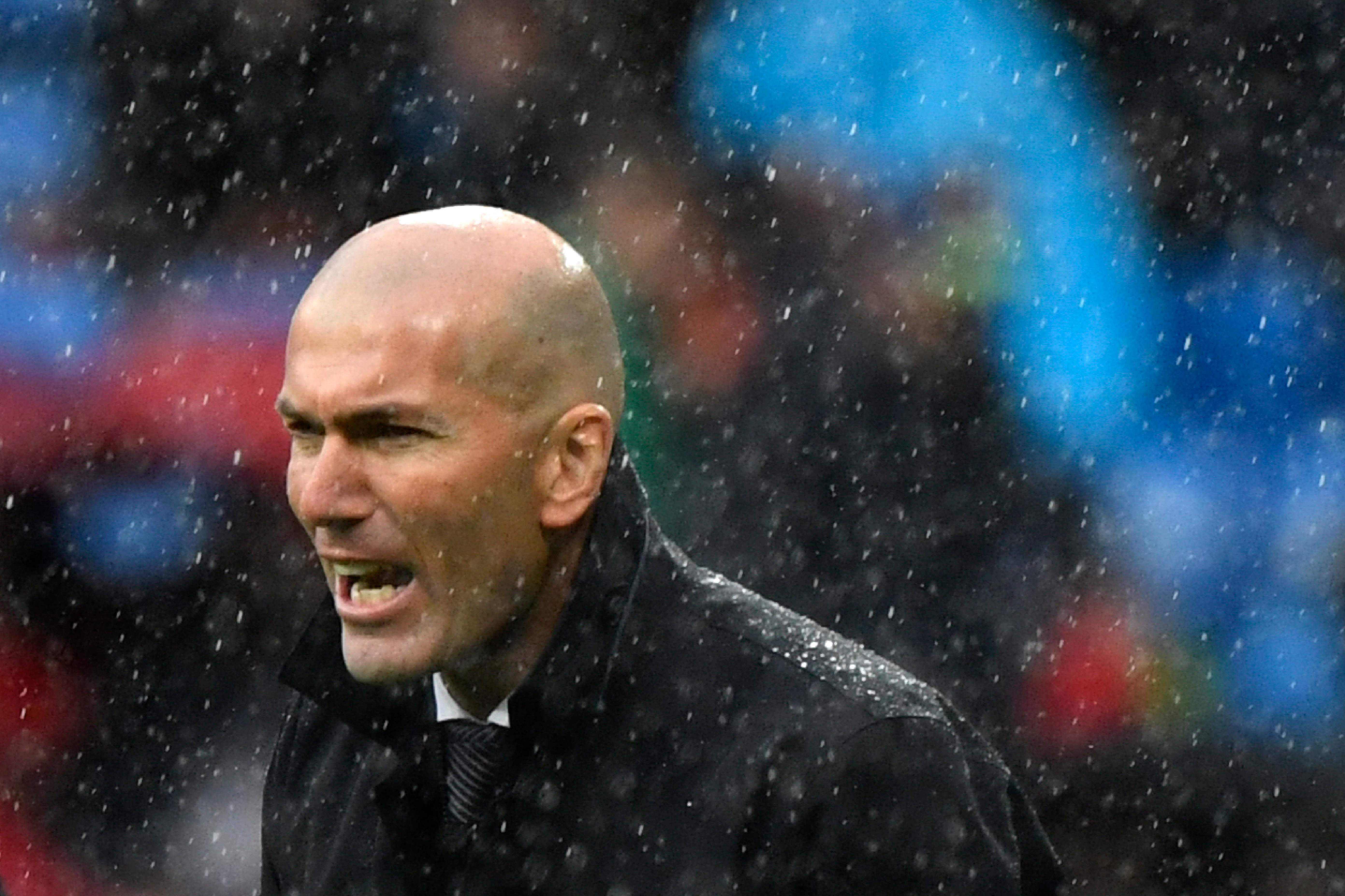 Pelatih Real Madrid Zinedine Zidane 