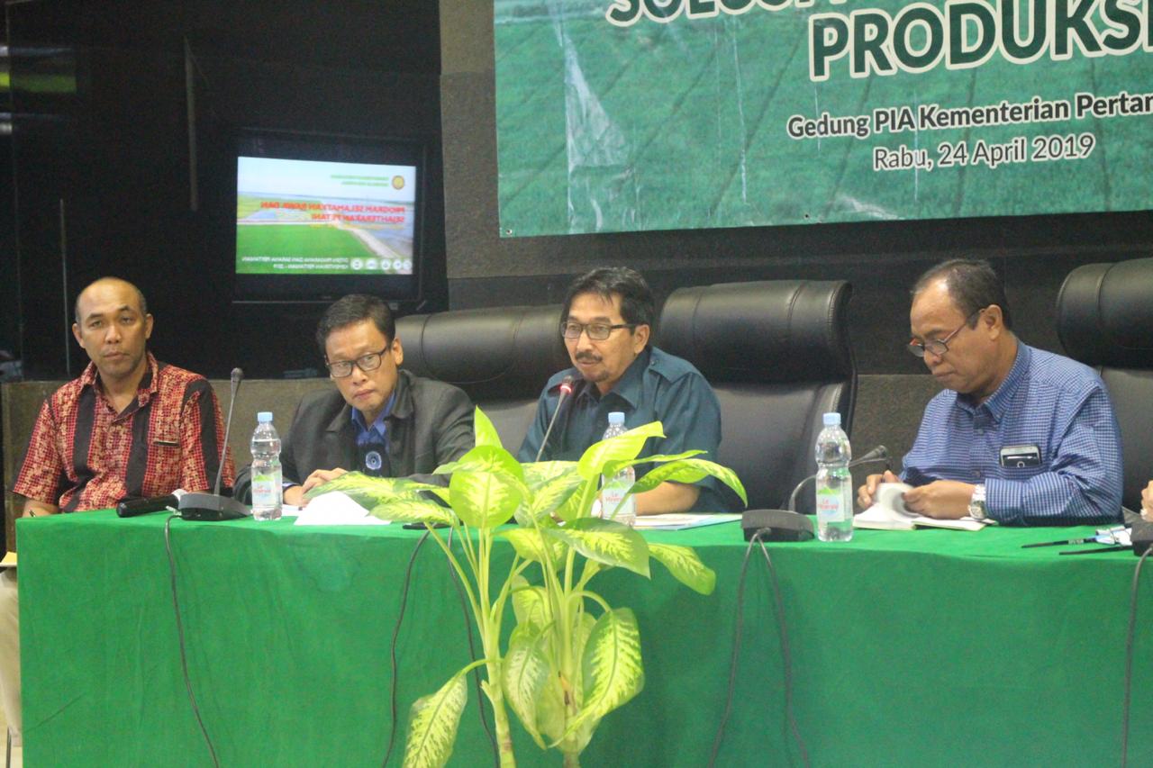 Diskusi pertanian di Gedung PIA Kementan, Rabu (24/4)