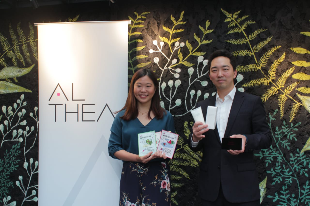 Brand Marketing Manager Althea Exclusives, Cindy Ng, dan Chief Operating Officer (COO) Althea Korea,  Christopher Cynn.