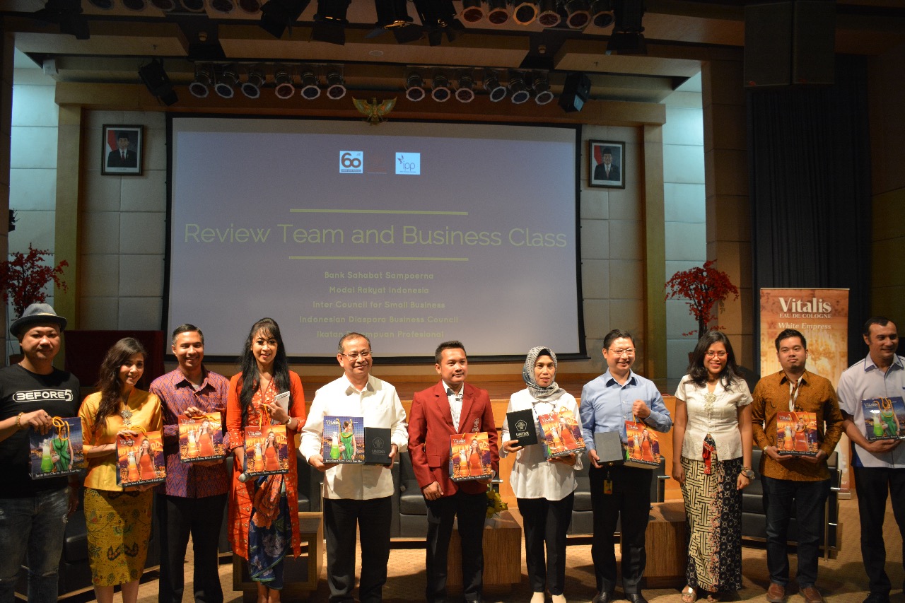 Seminar dan pemeran usaha 'Indonesian Millenial Young Enterpreneur' di Jakarta, Kamis (25/4).