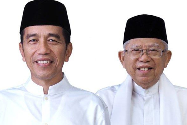 Capres dan Cawapres nomor urut 01 Jokowi-Ma'ruf Amin
