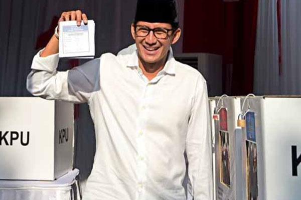 Calon Wakil Presiden nomor urut 02 Sandiaga Uno