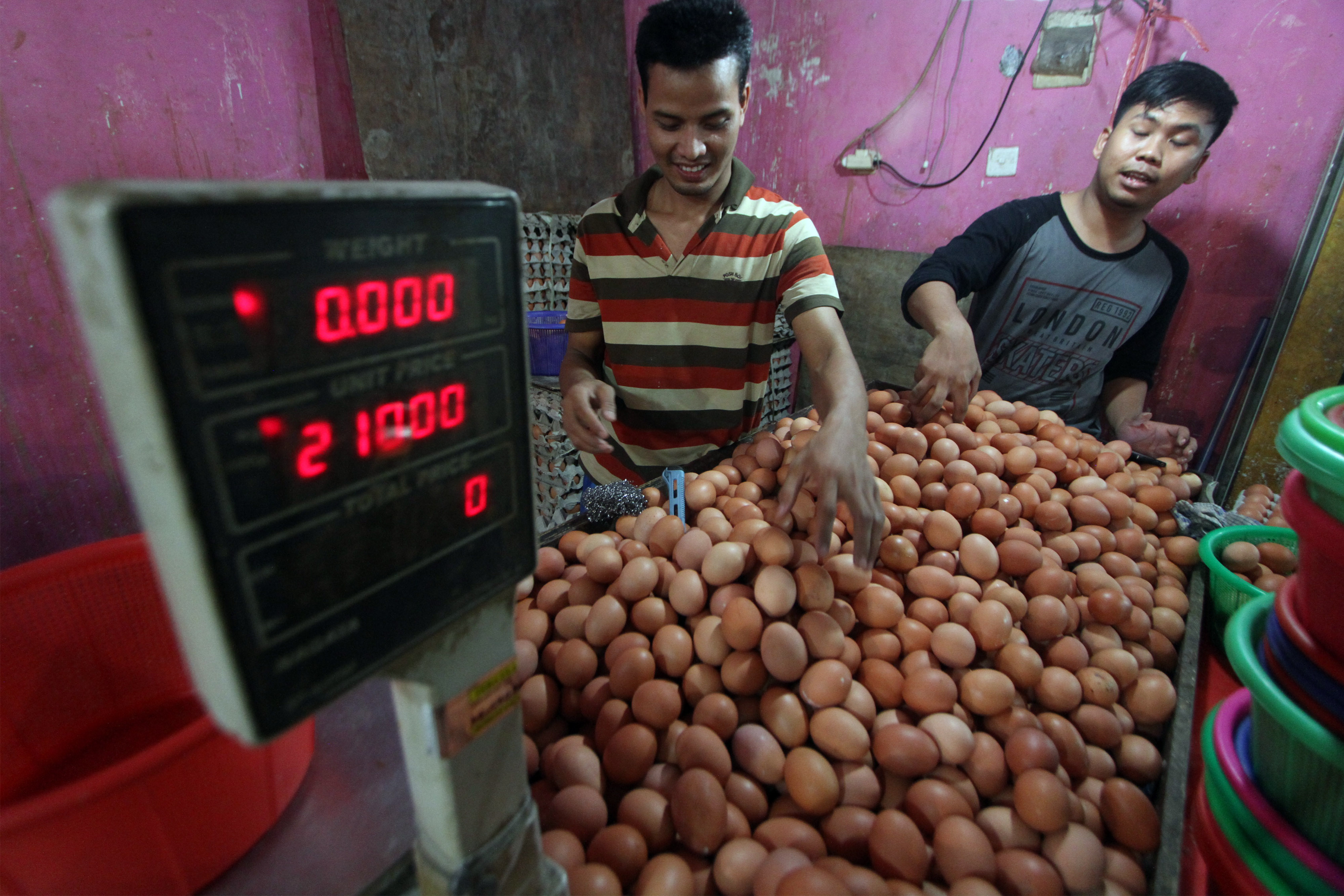 Harga telur dan cabai rawit terus naik di Kota Palangkaraya, Kalimantan Tengah.