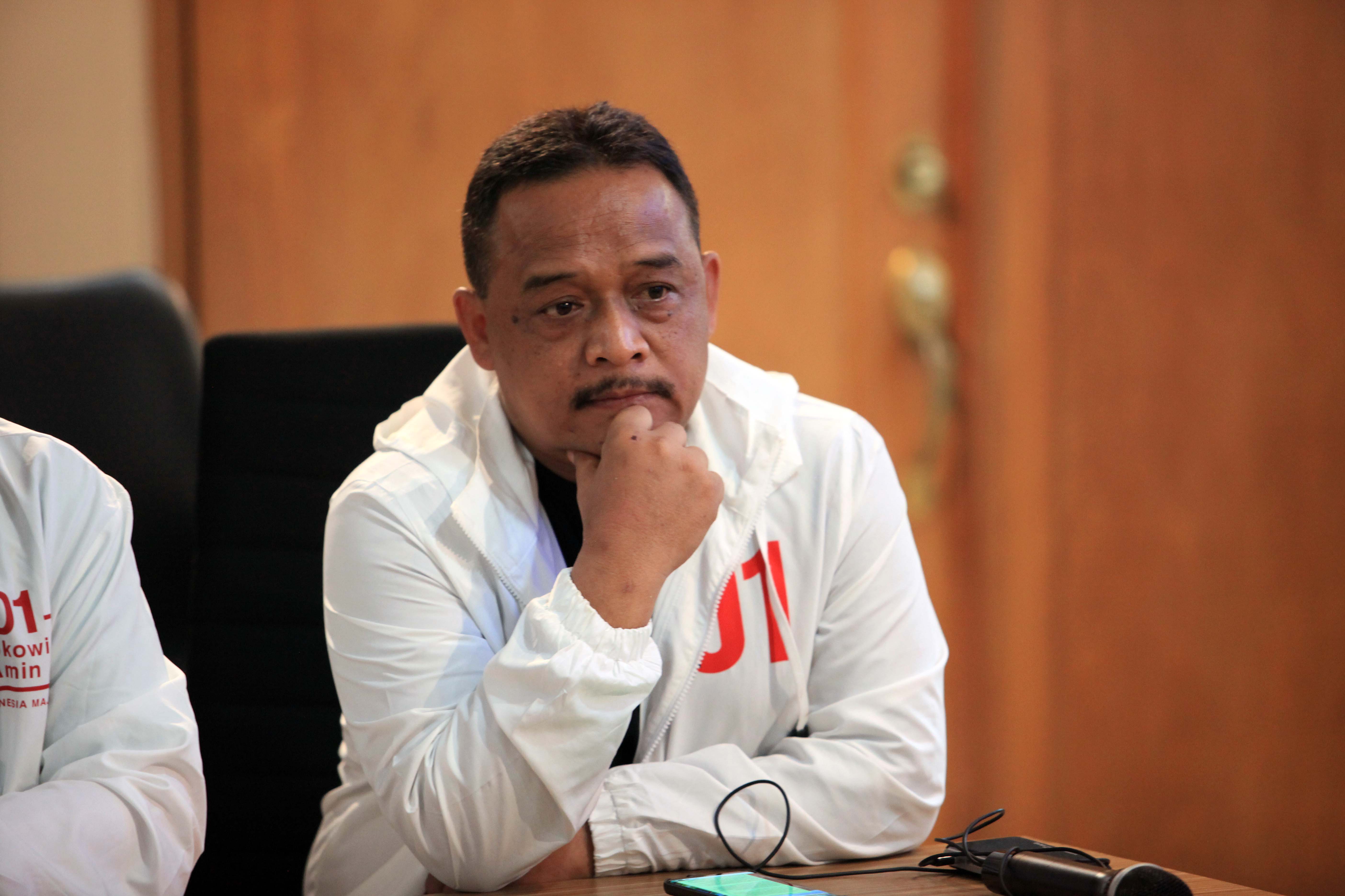 Wakil Direktur Kampanye TKN Benny Ramdhani di Jakarta, Minggu (14/4)