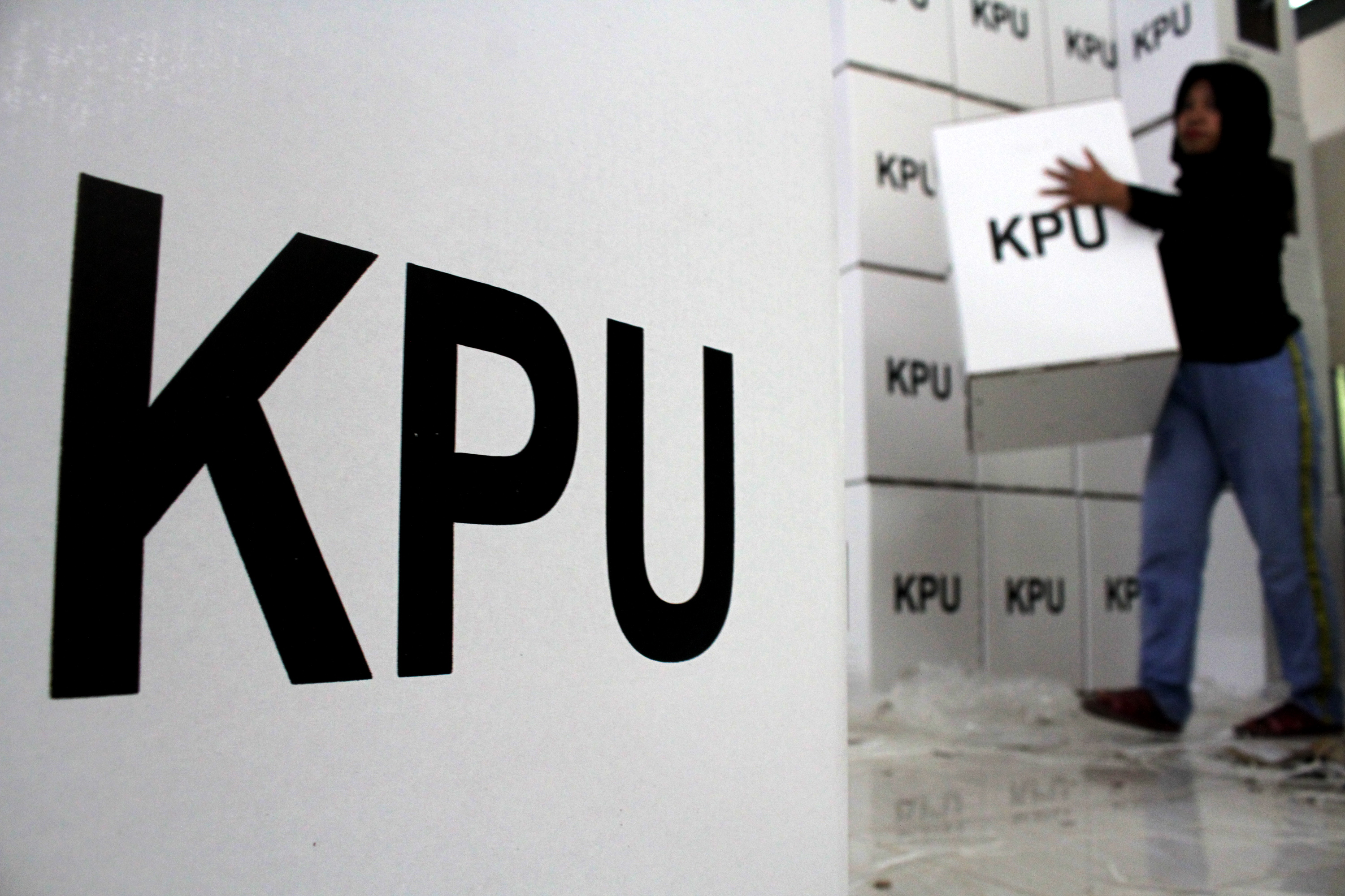 Persiapan Pemungutan suara di Makassar, Sulawesi Selatan