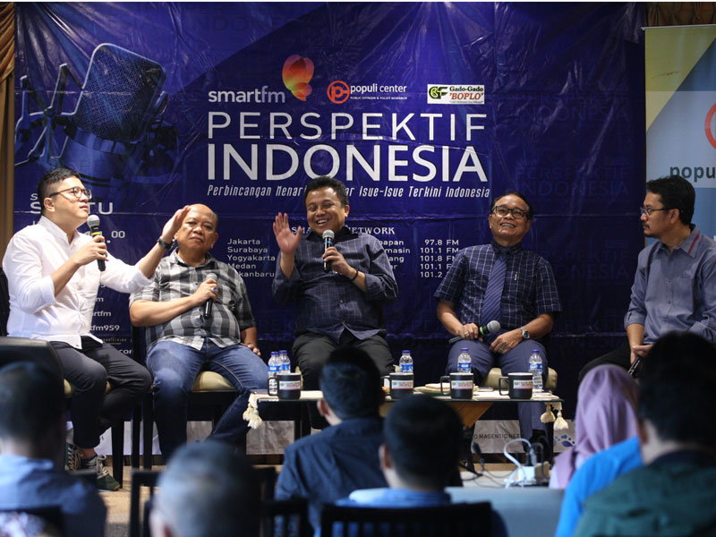 Diskusi membahas tema Setelah Pemilu Serentak.