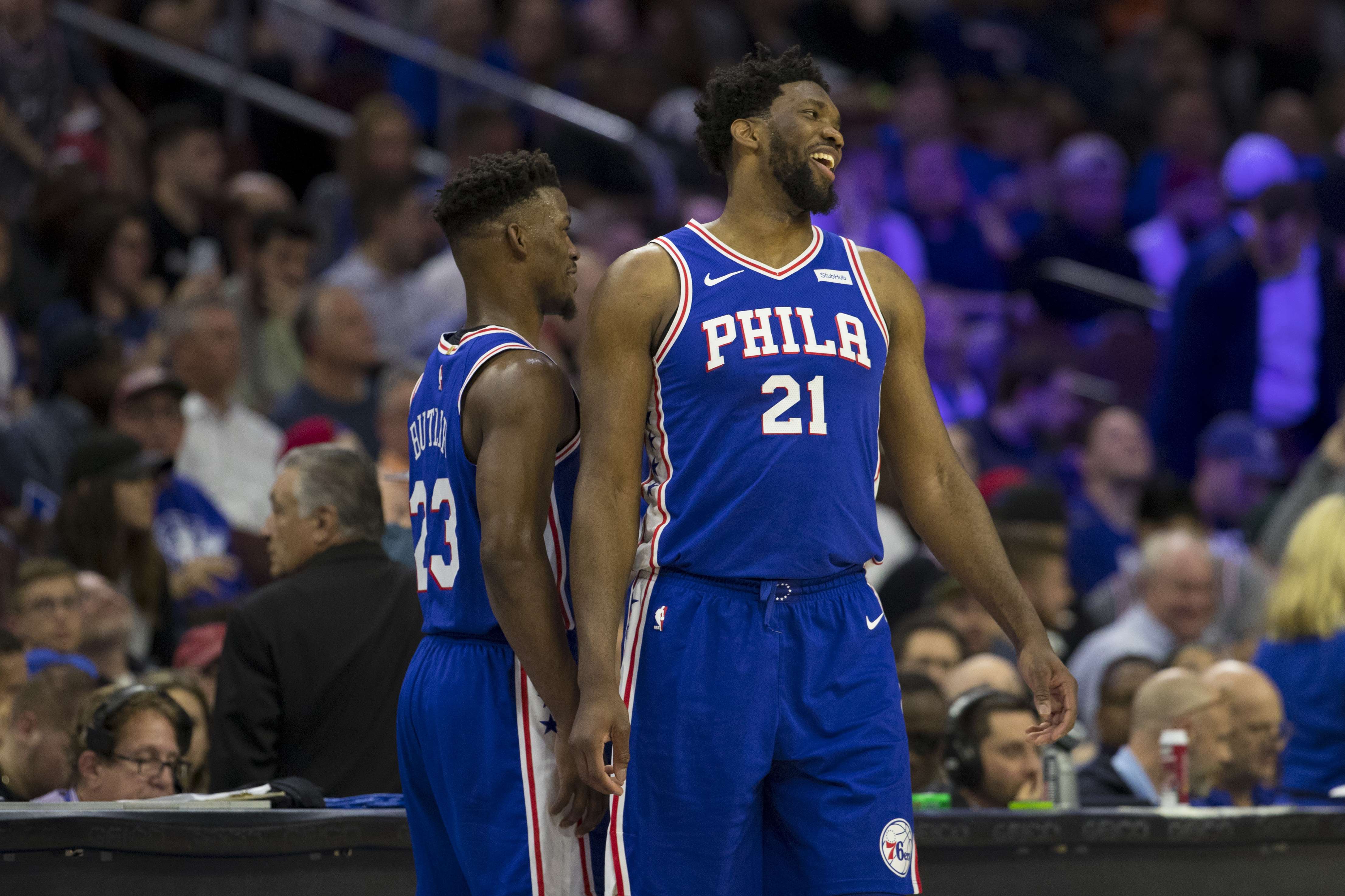 Pemain Sixers Joel Embiid