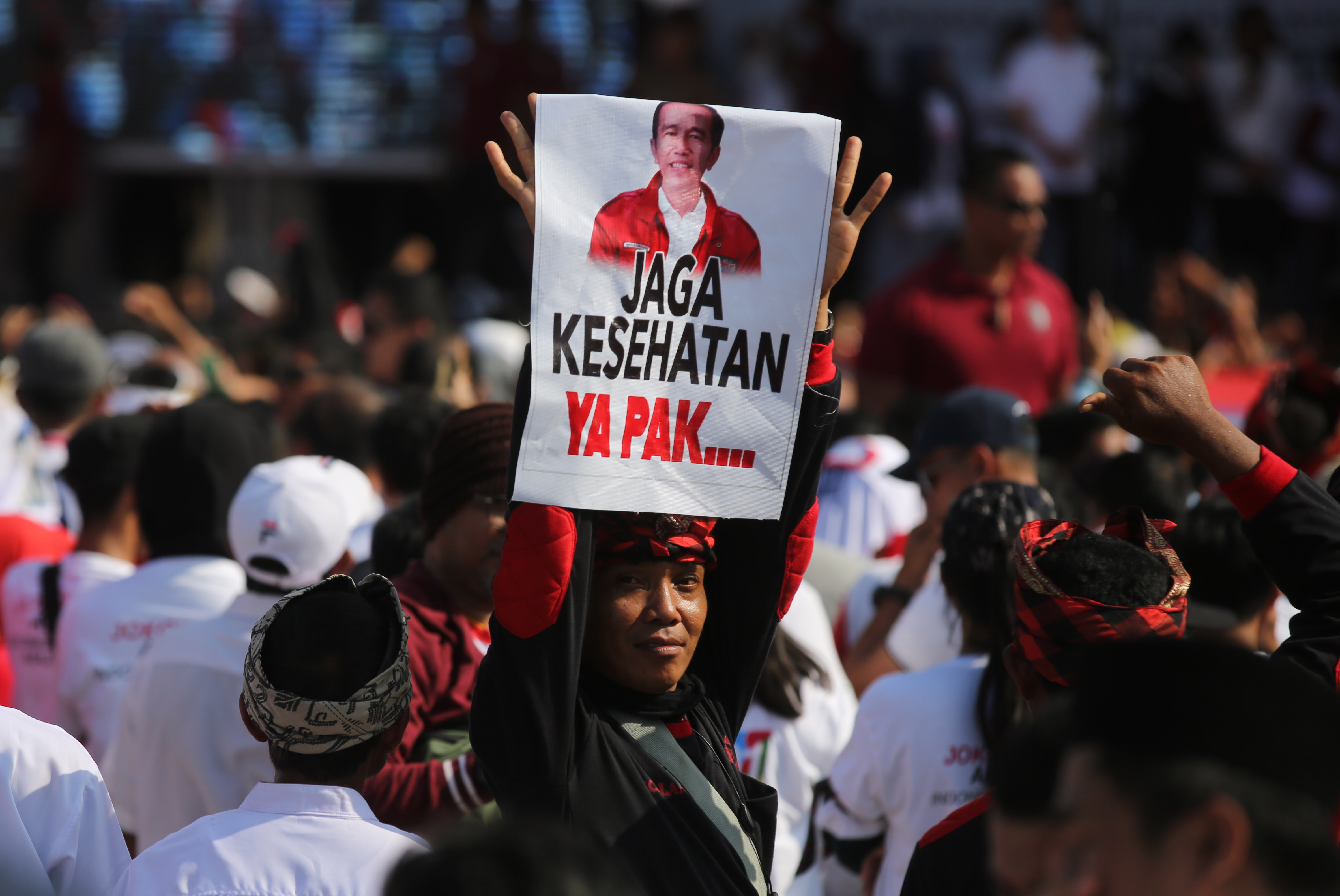 Ilustrasi dukungan untuk Jokowi