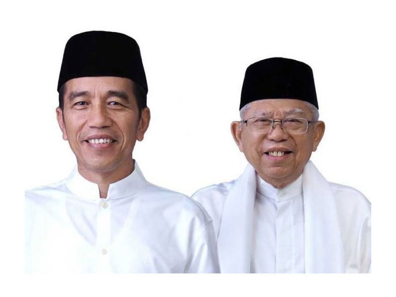 Pasangan calon presiden dan calon wakil presiden nomor urut 01 Joko Widodo-Ma'ruf Amin