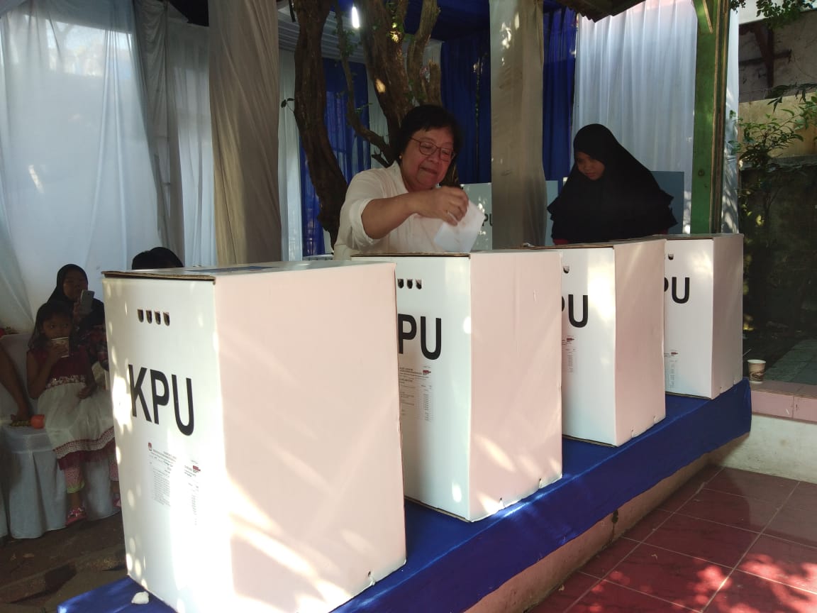 Menteri Lingkungan Hidup dan Kehutanan Siti Nurbaya