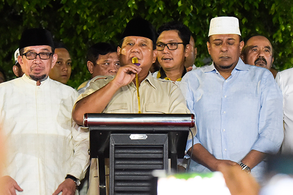 Capres nomor urut 02 Prabowo Subianto