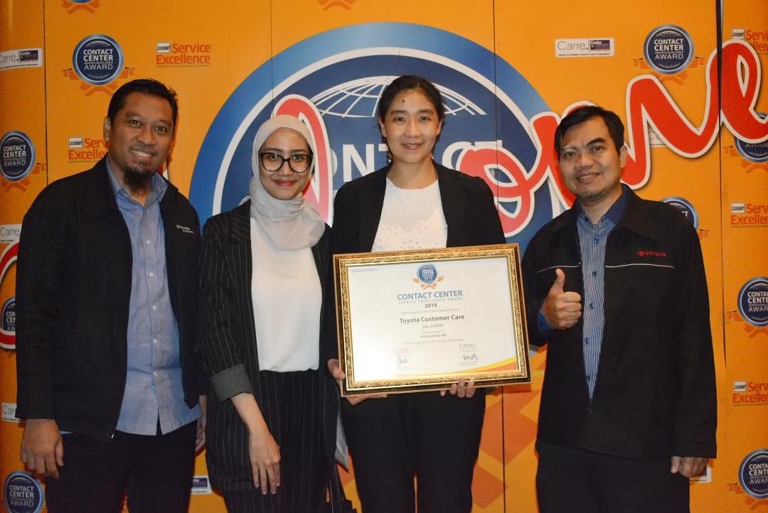 Penghargaan tersebut diberikan oleh Majalah Service Excellence bekerja sama dengan Carre—Service Quality Monitoring.