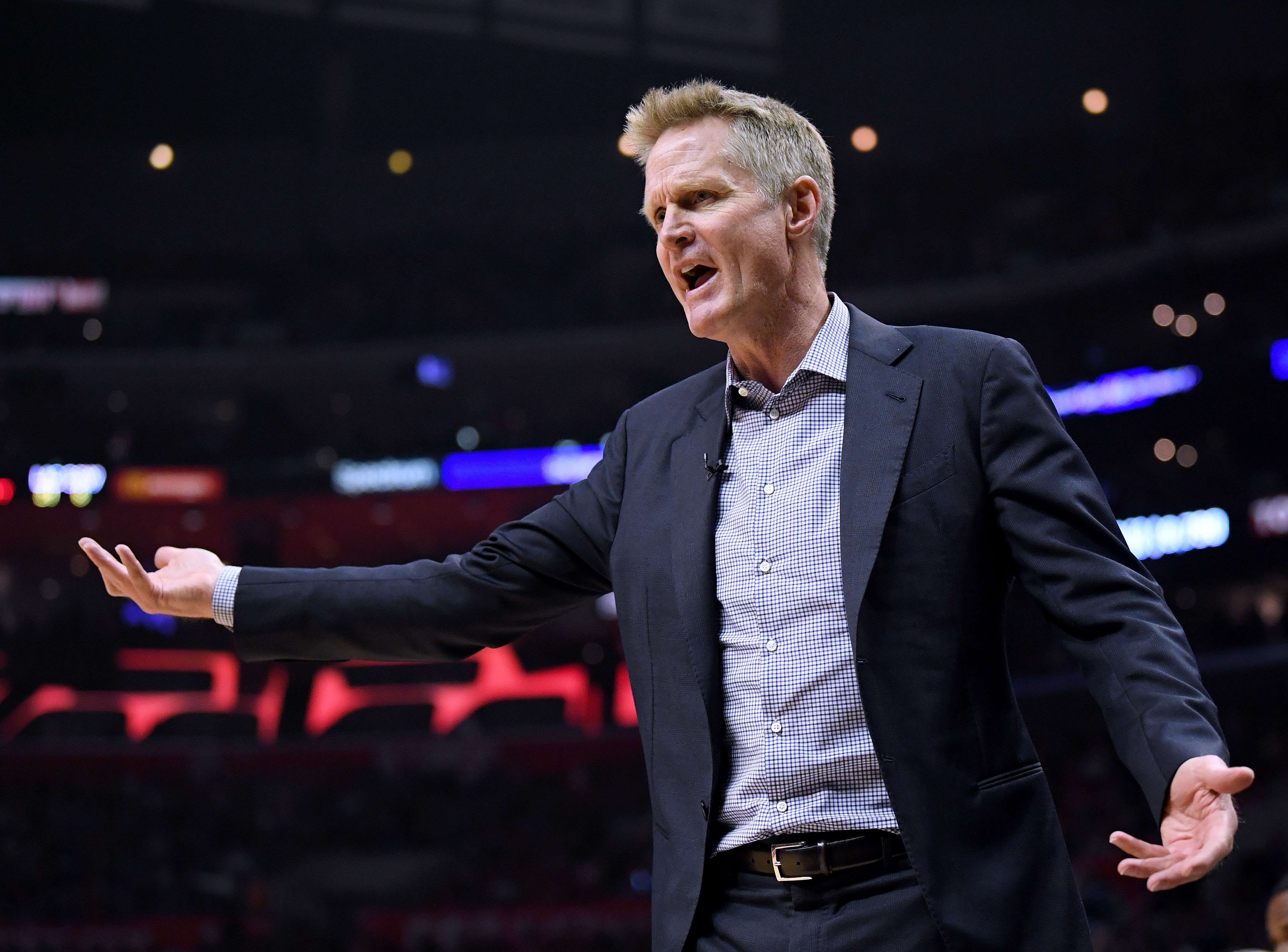 Pelatih Golden State Warriors Steve Kerr