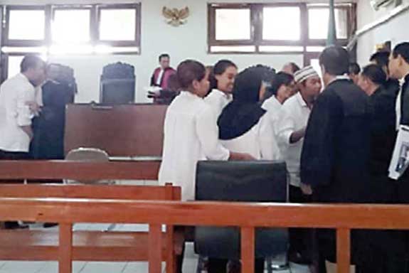 Suasana sidang perkara dugaan penggelapan asal usul GKR Pembayun, putri Paku Buwono X di PN Jogja