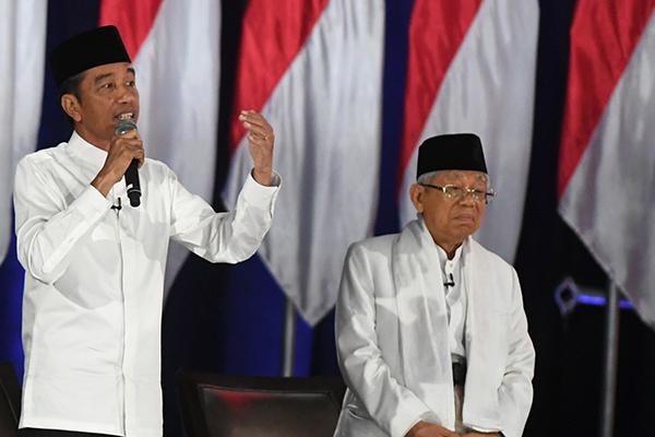 Pasangan Capres dan Cawapres Joko Widodo-Ma