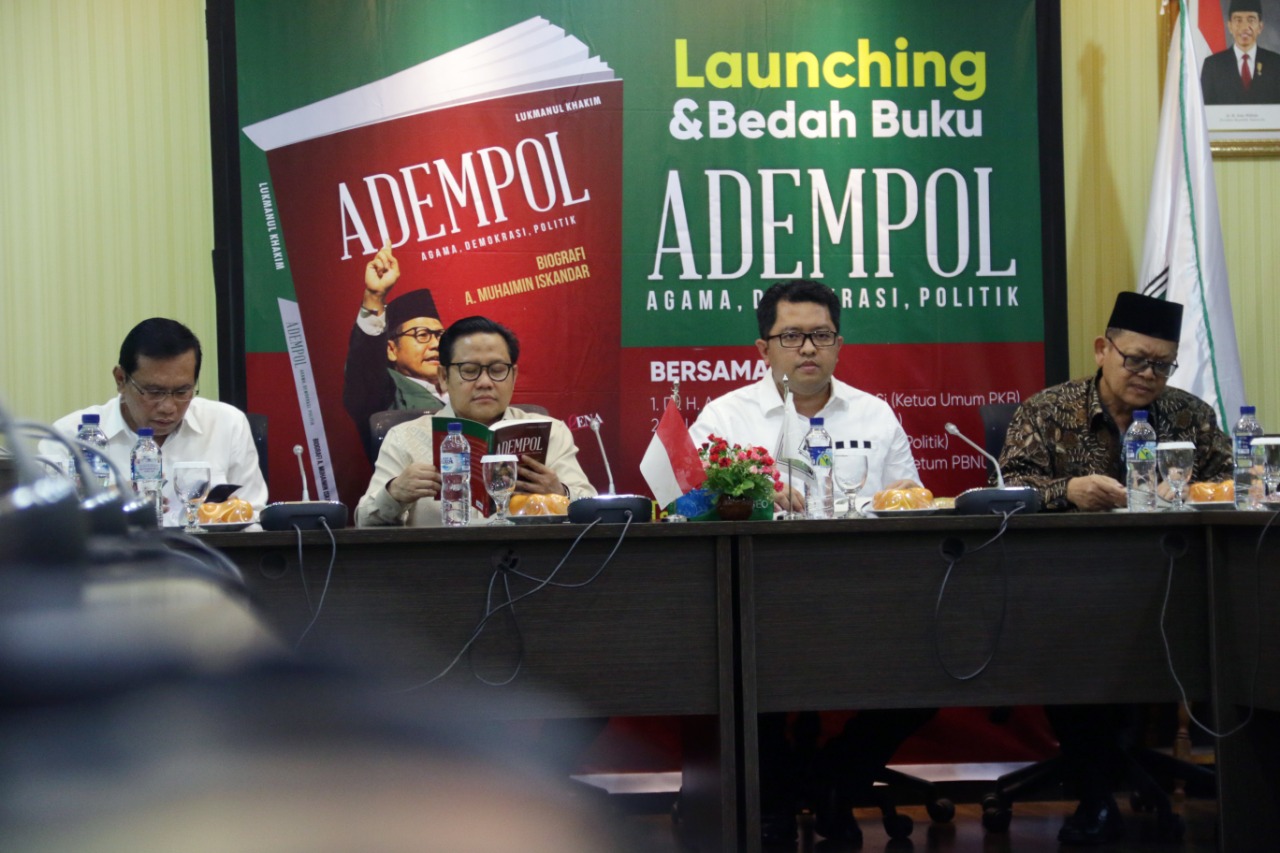 Bedah Buku Adempoil dihadiri Ketua Umum Partai PKB Muhaimin Iskandar