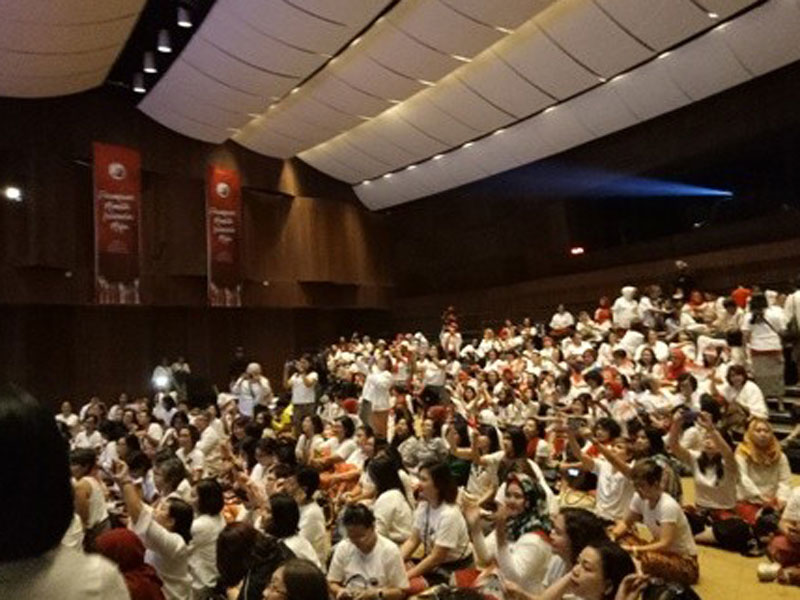 Relawan Kita Pro Jokowi di Soehanna Hall, SCBD, Jakarta Pusat. 