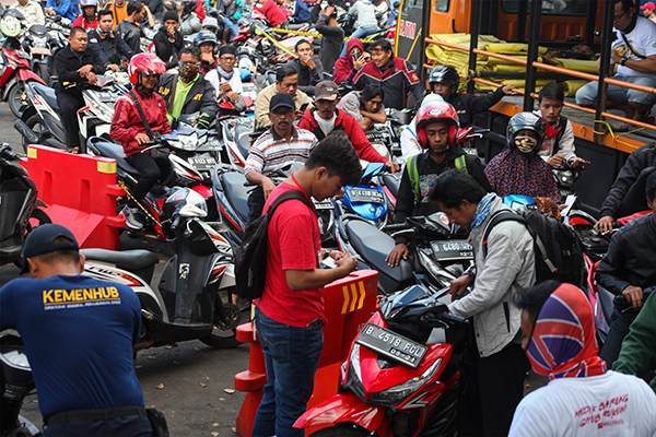 Pemudik Sepeda Motor