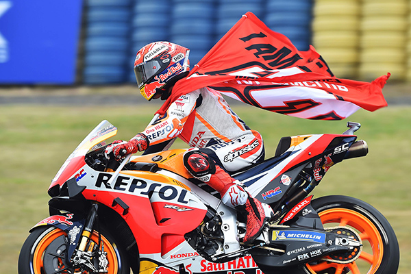 Pembalap Repsol Honda Marc Marquez