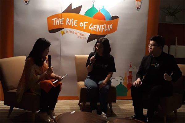 Greeny Dewayanti, Head of Marketing atau Director Genflix, pada acara bertajuk The Rise of Genflix di Jakarta, Senin (20/5) sore.