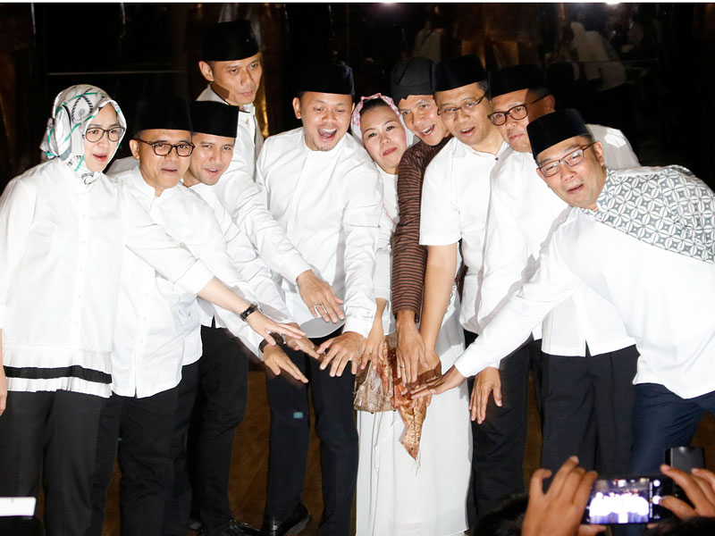 10 tokoh pemimpin muda menggelar rapat tertutup di Museum Kepresidenan Balai Kirti, Kompleks Istana Bogor, Jawa Barat.