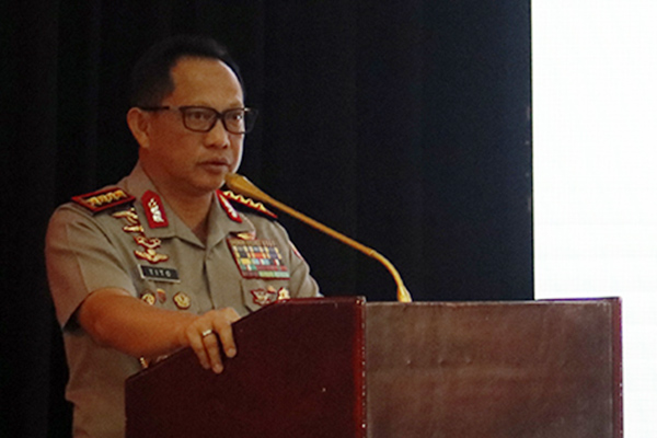 Kapolri Jenderal Pol Tito Karnavian menyebut nama kelompok yang menunggangi aksi May Day kemarin.