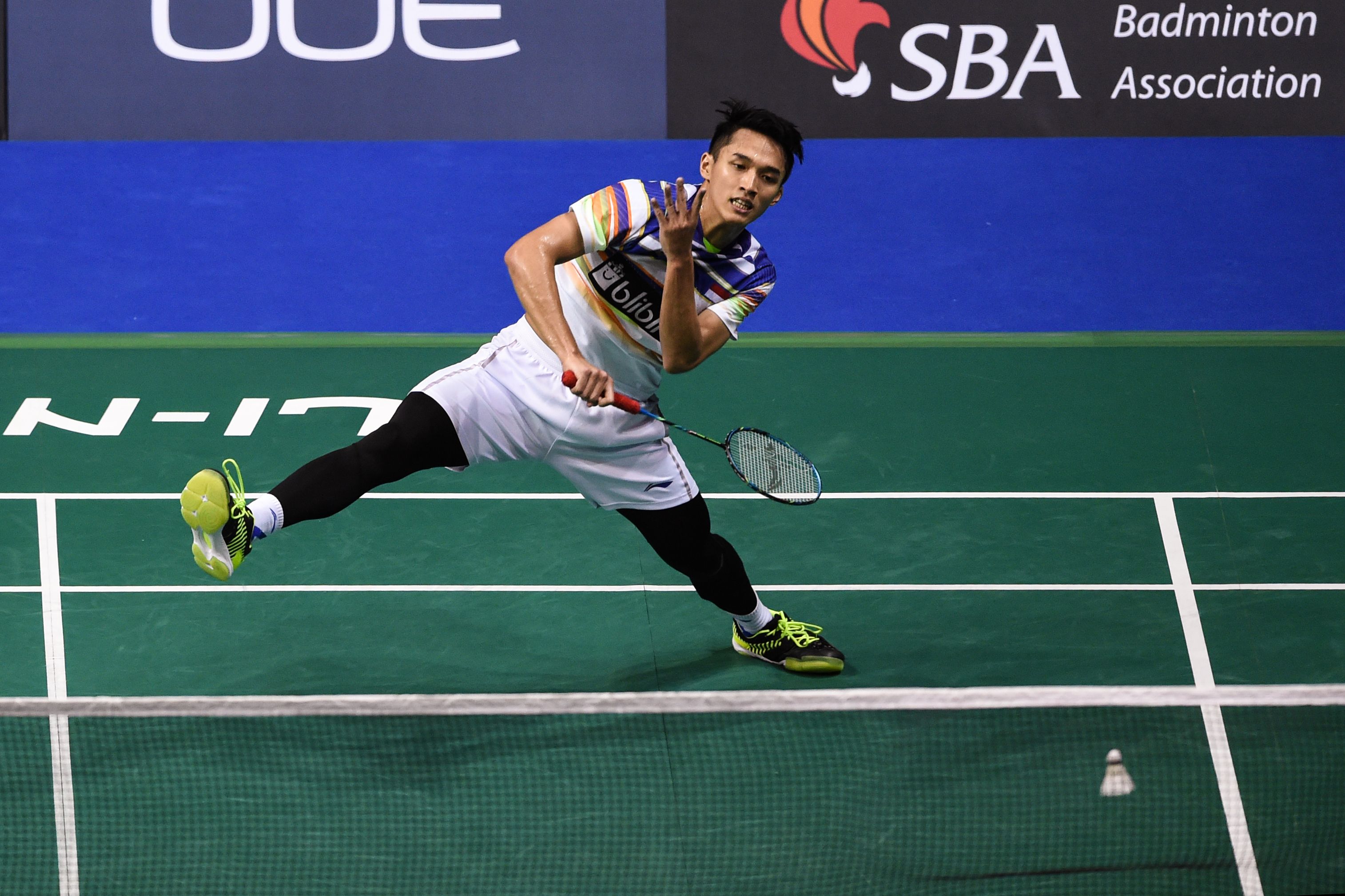 Pemain tunggal putra Indonesia Jonatan Christie 