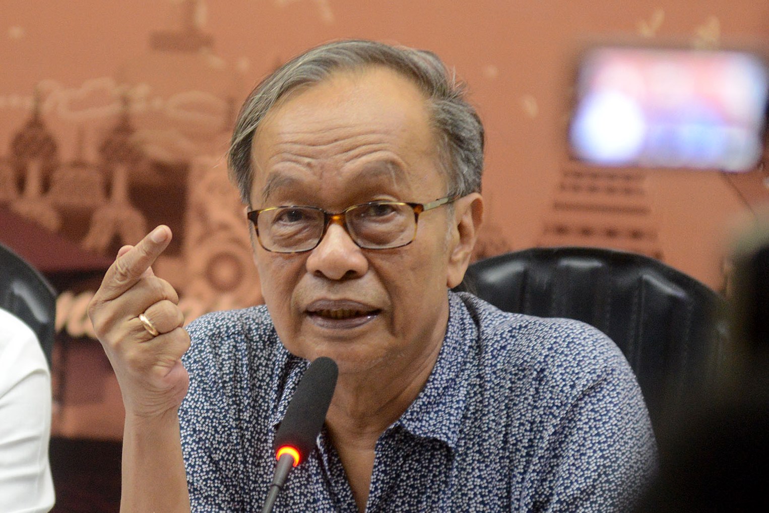 Politisi senior yang juga Mantan Menteri Lingkungan Hidup Sarwono Kusumaatmadja