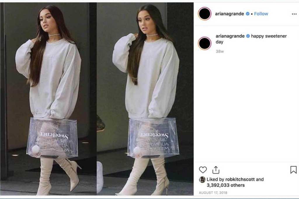 Foto yang menyebabkan Ariana Grande digugat.