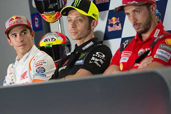 Rossi, Marquez dan Dovizioso