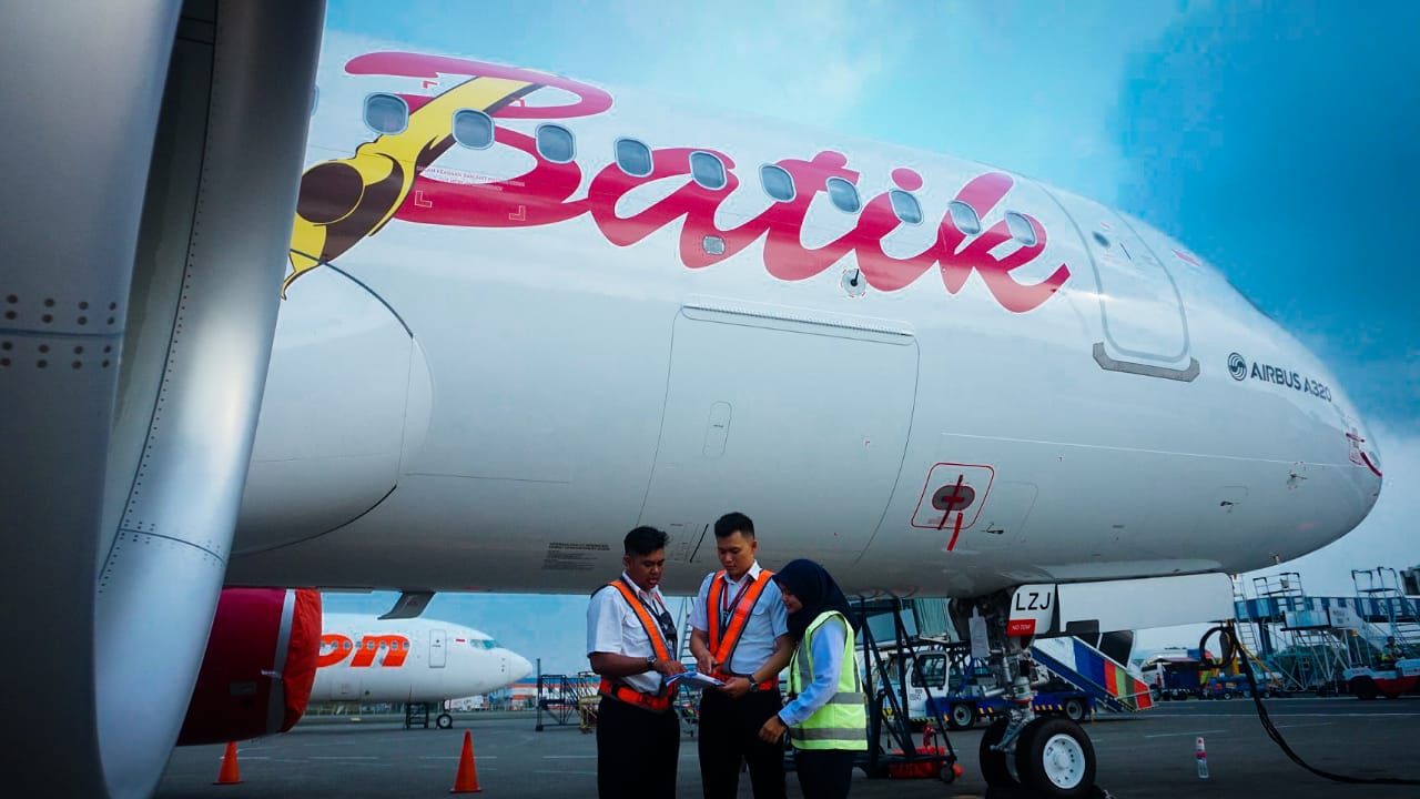 Pesawat Airbus milik Batik Air