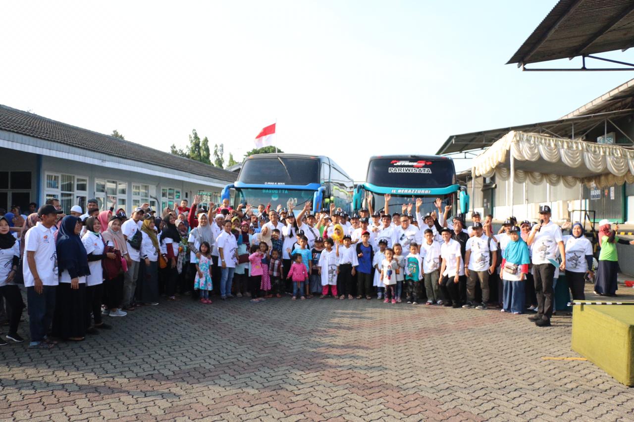 Pelepasan peserta mudik bareng oleh BGR Logistics