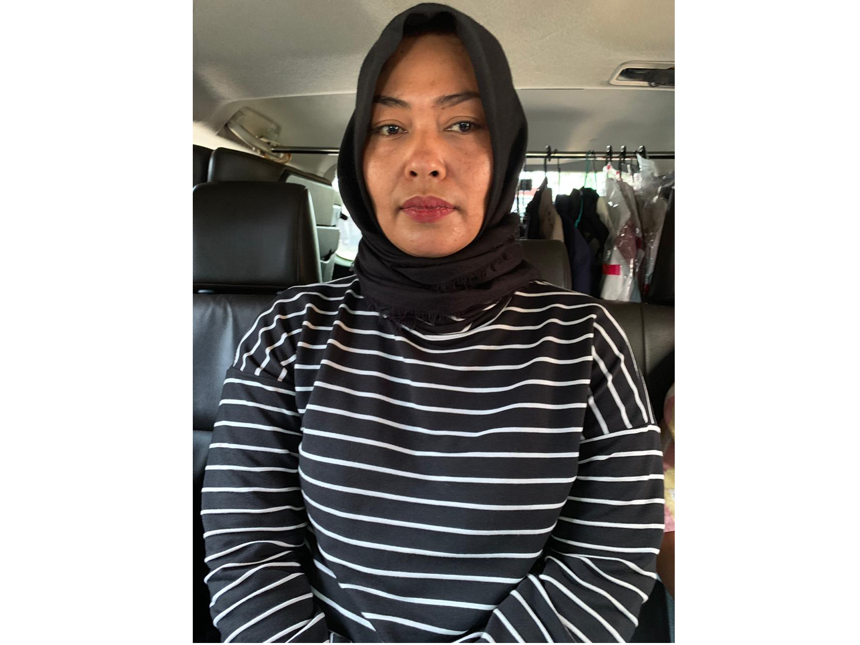 IY, perempuan yang diduga merekam dan menyebarkan video HS yang mengancam presiden Jokowi. 