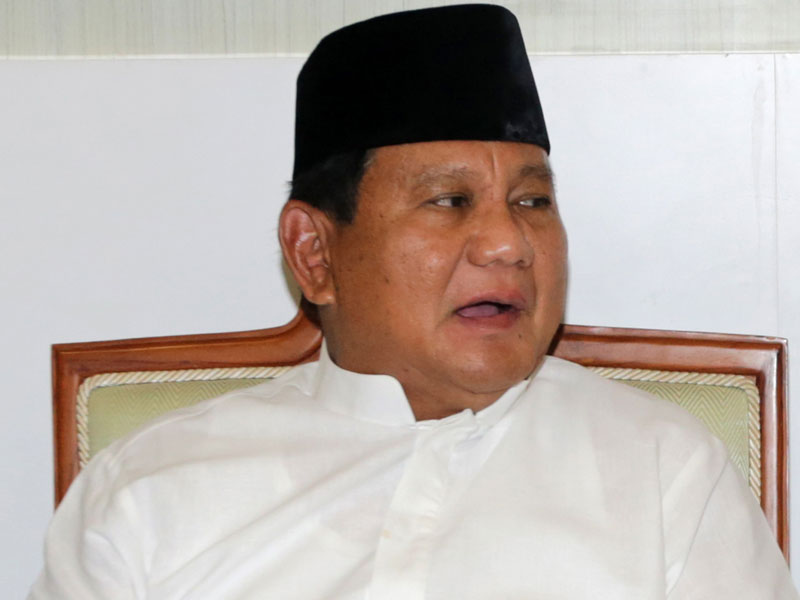 Capres nomor urut 01 Prabowo Subianto