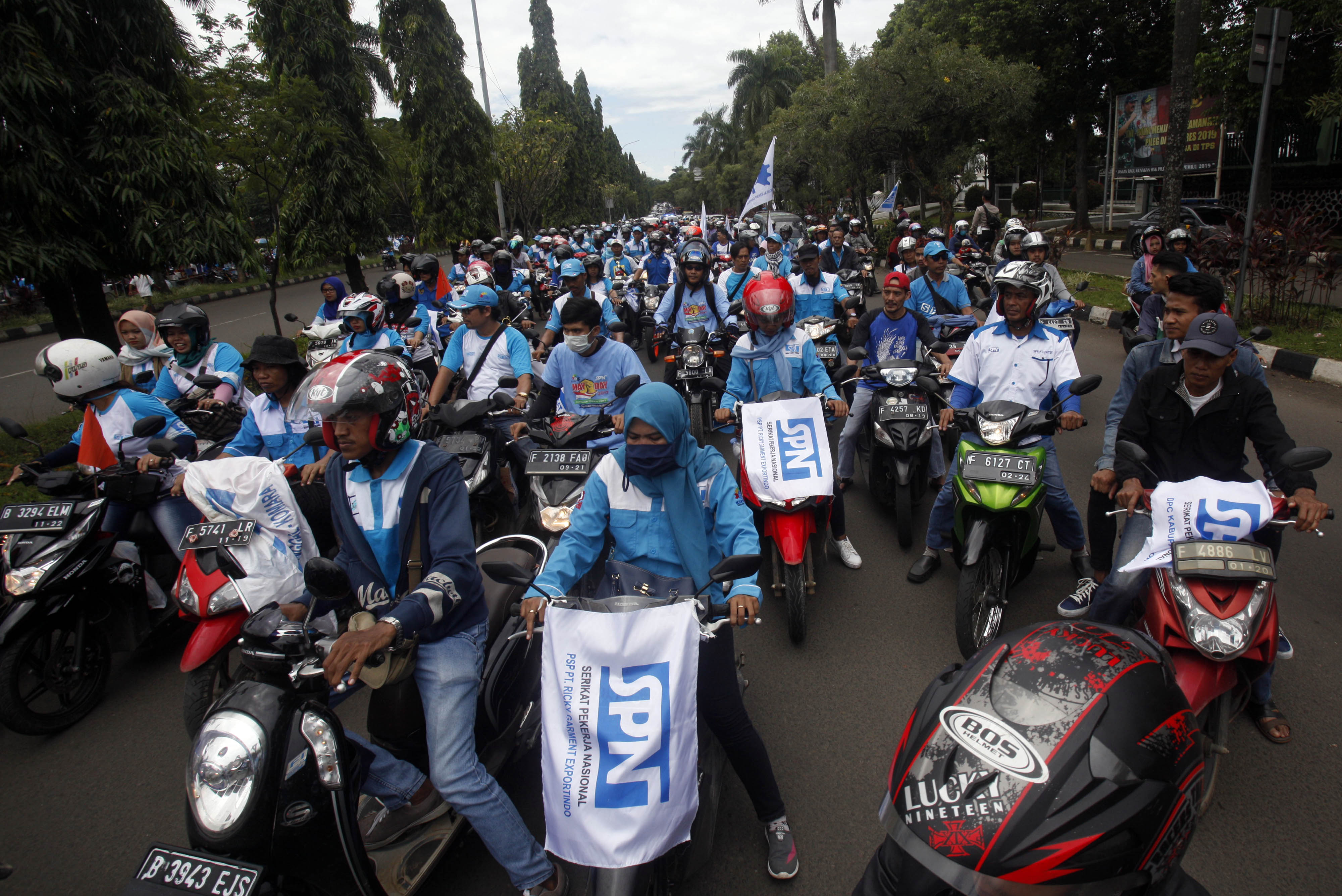 Peringatan hari buruh.