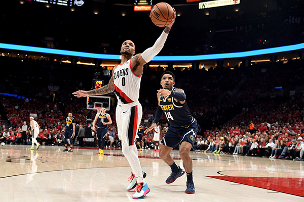 Portland Trail Blazers vs Denver Nuggets.