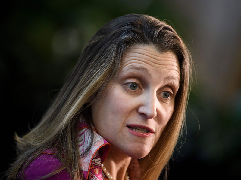 Menteri Luar Negeri Kanada Chrystia Freeland