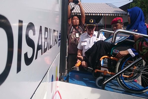 Peserta Mudik Ramah Anak dan Disabilitas 