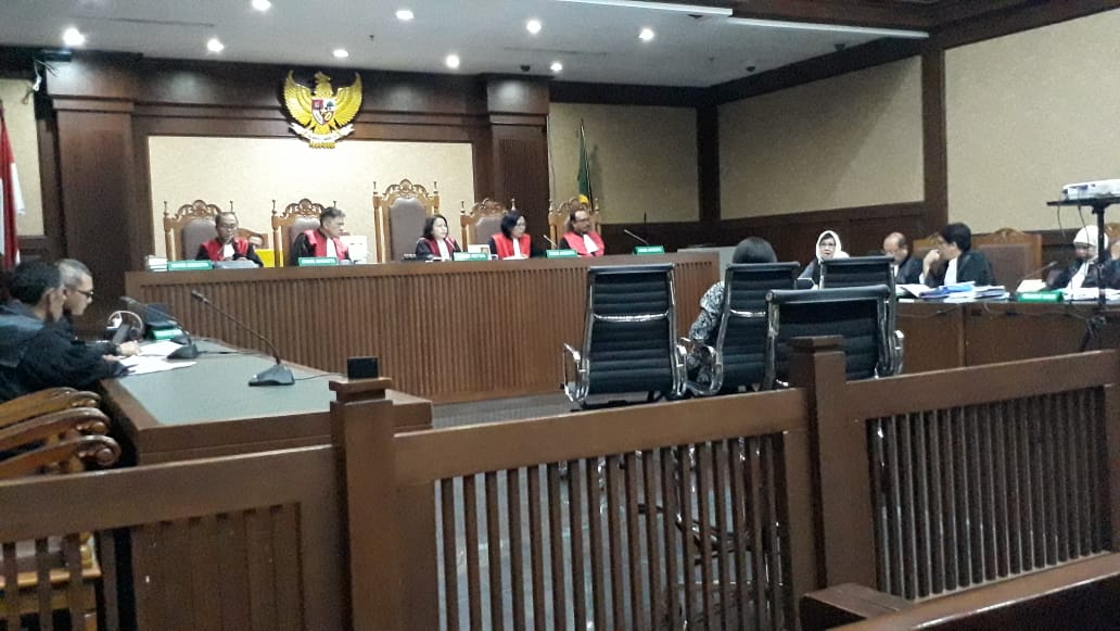 Suasana persidangan mantan Direktur Utama Pertamina Karen Agustiawan