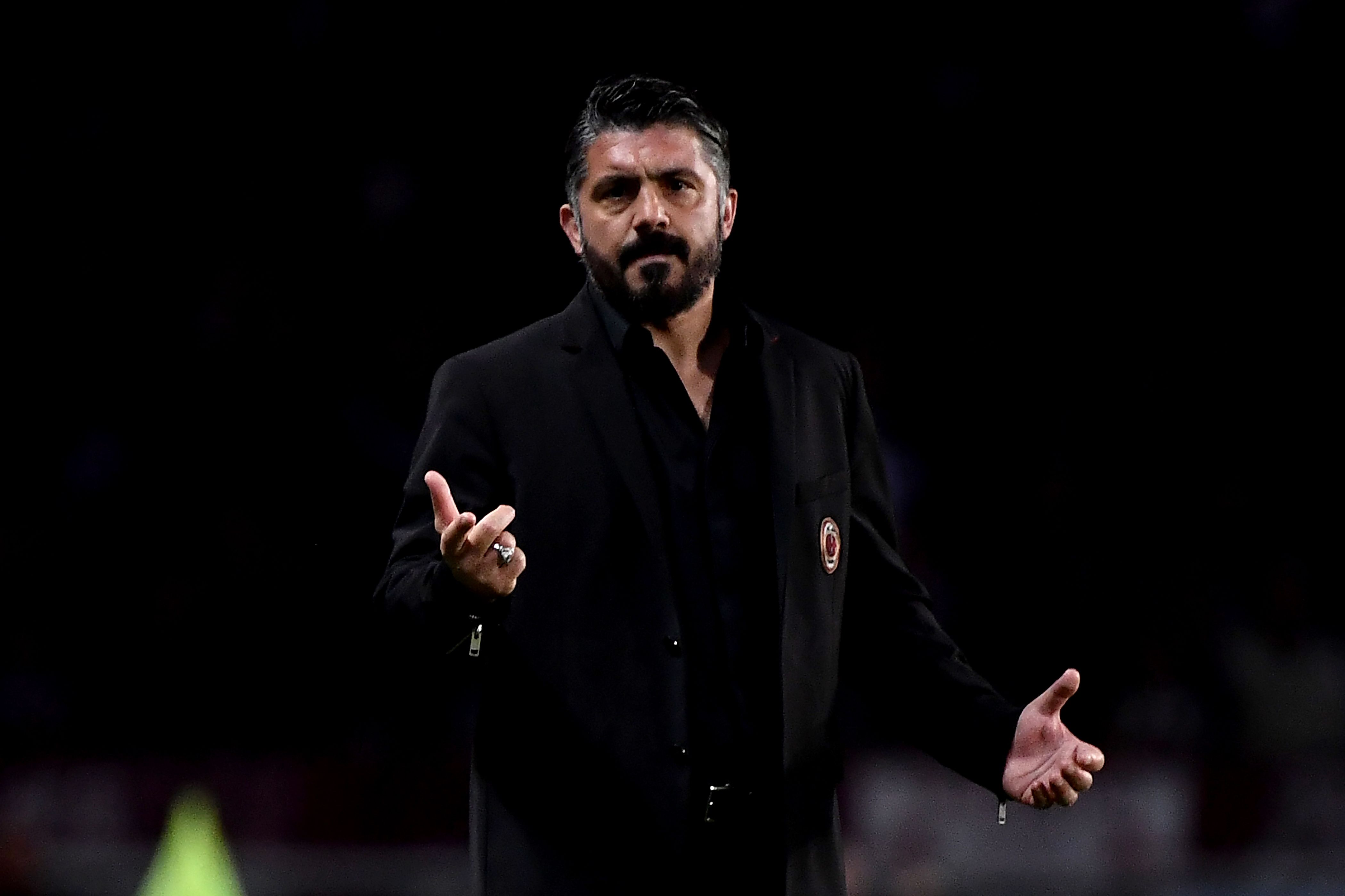Pelatih AC Milan Gennaro Gattuso