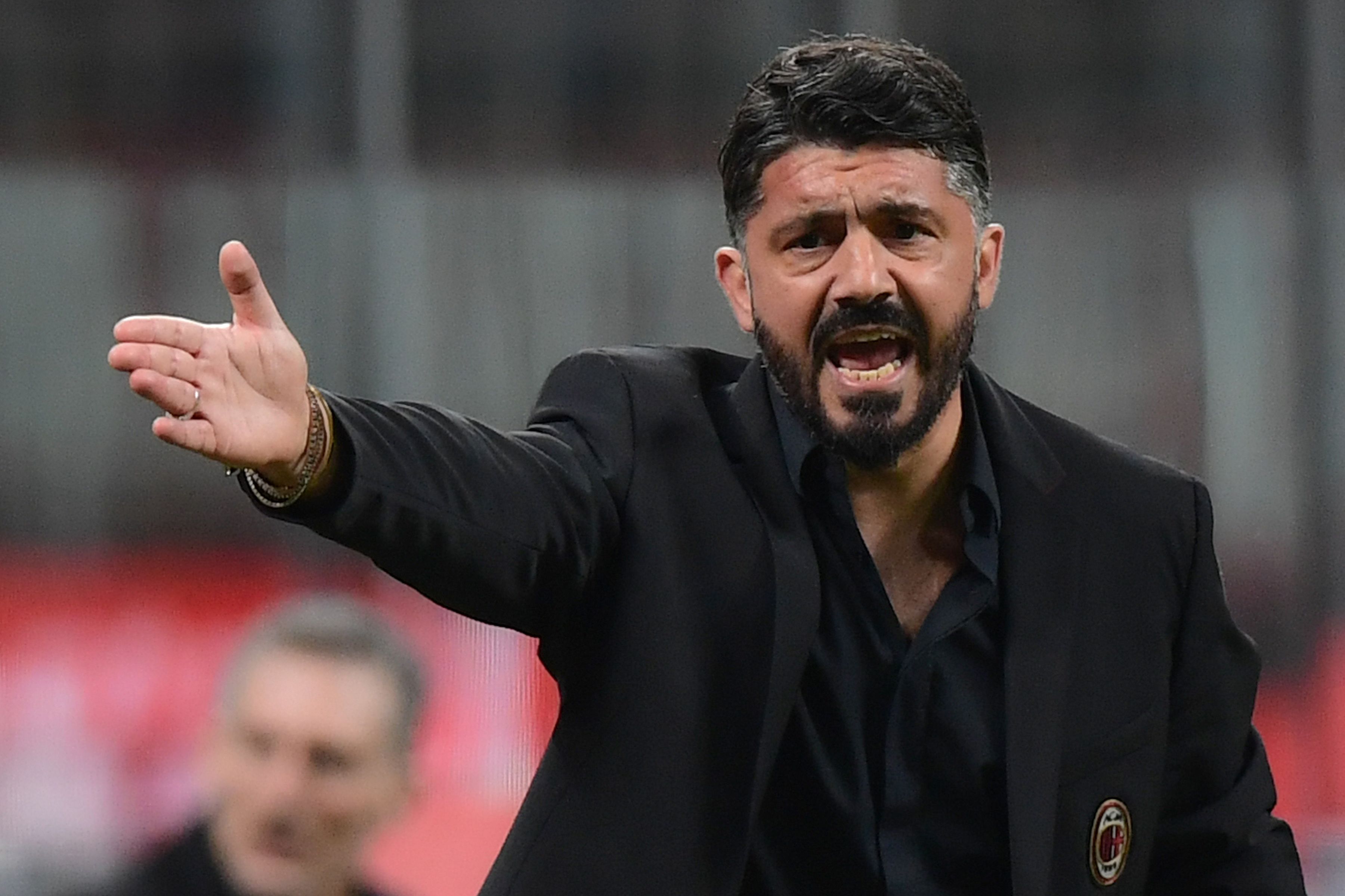 Pelatih AC Milan Gennaro Gattuso